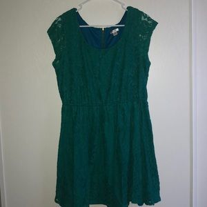 Xhilaration Green Lacey Dress